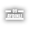 09 Aydınlı Araba Sticker 17x17 Cm Beyaz