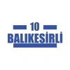 10 Balıkesirli Araba Sticker 17x17 Cm Mavi