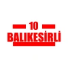 10 Balıkesirli Araba Sticker 17x17 Cm Kırmızı