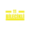 11 Bilecikli Araba Sticker 17x17 Cm Sarı