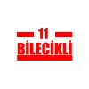 11 Bilecikli Araba Sticker 17x17 Cm Kırmızı