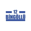 12 Bingöllü Araba Sticker 17x17 Cm Mavi