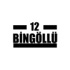 12 Bingöllü Araba Sticker 17x17 Cm Siyah