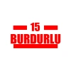 15 Burdurlu Araba Sticker 17x17 Cm Kırmızı