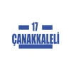 17 Çanakkaleli Araba Sticker 17x17 Cm Mavi