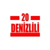 20 Denizlili Araba Sticker 17x17 Cm Kırmızı