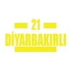 21 Diyarbakırlı Araba Sticker 17x17 Cm Sarı