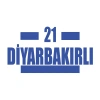 21 Diyarbakırlı Araba Sticker 17x17 Cm Mavi