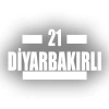 21 Diyarbakırlı Araba Sticker 17x17 Cm Beyaz
