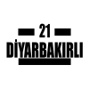21 Diyarbakırlı Araba Sticker 17x17 Cm Siyah