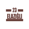 23 Elazığlı Araba Sticker 17x17 Cm Kahverengi