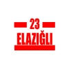 23 Elazığlı Araba Sticker 17x17 Cm Kırmızı