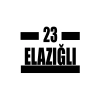 23 Elazığlı Araba Sticker 17x17 Cm Siyah