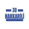 30 Hakkarili Araba Sticker 17x17 Cm Mavi