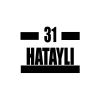 31 Hataylı Araba Sticker 17x17 Cm Siyah