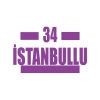 34 İstanbullu Araba Sticker 17x17 Cm Mor