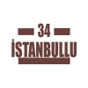 34 İstanbullu Araba Sticker 17x17 Cm Kahverengi