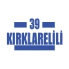 39 Kırklarelili Araba Sticker 17x17 Cm Mavi