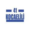 41 Kocaelili Araba Sticker 17x17 Cm Mavi