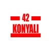 42 Konyalı Araba Sticker 17x17 Cm Kırmızı