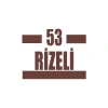 53 Rizeli Araba Sticker 17x17 Cm Kahverengi