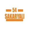 54 Sakaryalı Araba Sticker 17x17 Cm Turuncu