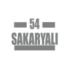 54 Sakaryalı Araba Sticker 17x17 Cm Gri