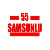 55 Samsunlu Araba Sticker 17x17 Cm Kırmızı