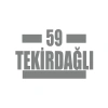 59 Tekirdağlı Araba Sticker 17x17 Cm Gri