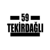 59 Tekirdağlı Araba Sticker 17x17 Cm Siyah