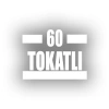60 Tokatlı Araba Sticker 17x17 Cm Beyaz
