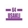 64 Uşaklı Araba Sticker 17x17 Cm Mor