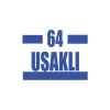 64 Uşaklı Araba Sticker 17x17 Cm Mavi