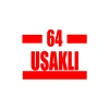 64 Uşaklı Araba Sticker 17x17 Cm Kırmızı