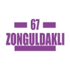 67 Zonguldaklı Araba Sticker 17x17 Cm Mor