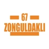 67 Zonguldaklı Araba Sticker 17x17 Cm Turuncu