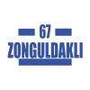 67 Zonguldaklı Araba Sticker 17x17 Cm Mavi