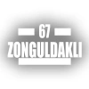 67 Zonguldaklı Araba Sticker 17x17 Cm Beyaz
