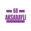 68 Aksaraylı Araba Sticker 17x17 Cm Mor
