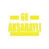 68 Aksaraylı Araba Sticker 17x17 Cm Sarı