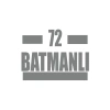 72 Batmanlı Araba Sticker 17x17 Cm Gri