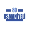 80 Osmaniyeli Araba Sticker 17x17 Cm Mavi