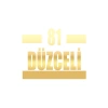 81 Düzceli Araba Sticker 17x17 Cm Gold
