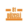 81 Düzceli Araba Sticker 17x17 Cm Turuncu
