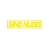 Send Nudes Araba Sticker 17x17 Cm Sarı