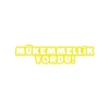 Mükemmellik Yordu Araba Sticker 17x17 Cm Sarı