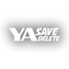 Ya Save Ya Delete Araba Sticker 17x17 Cm Beyaz