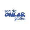 Sen de Onlar Gibisin Araba Sticker 17x17 Cm Mavi