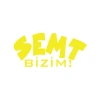 Semt Bizim Araba Sticker 17x17 Cm Sarı