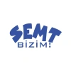 Semt Bizim Araba Sticker 17x17 Cm Mavi